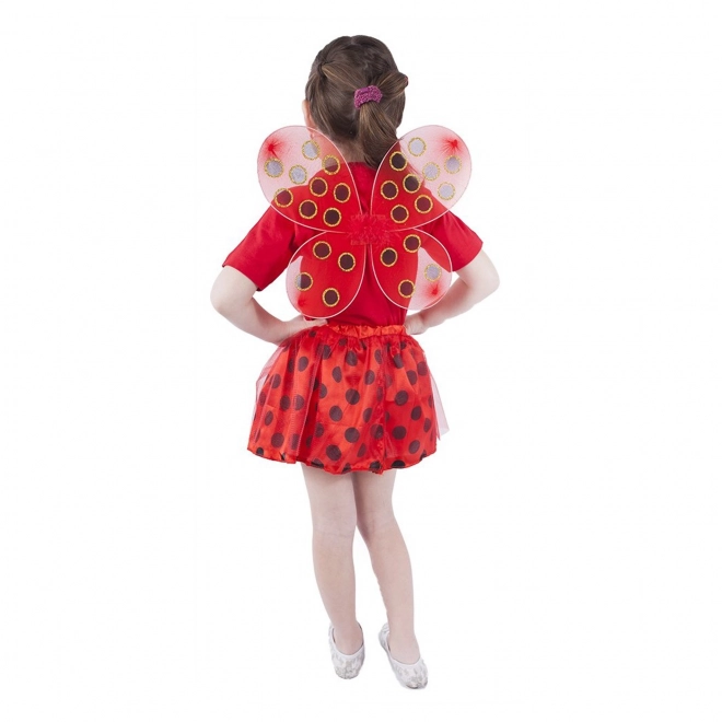 Kindercostuum tutu rok lieveheersbeestje met vleugels