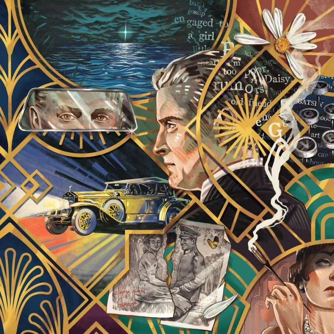 Ravensburger puzzle carrés ART & SOUL : GATSBY LE MAGNIFIQUE 750 pièces