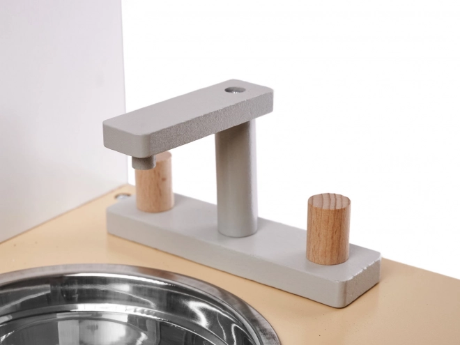 Houten kinderkeuken met accessoires