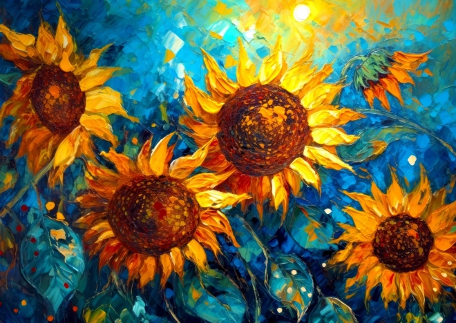 Enjoy puzzle Rencontre des tournesols 1000 pièces