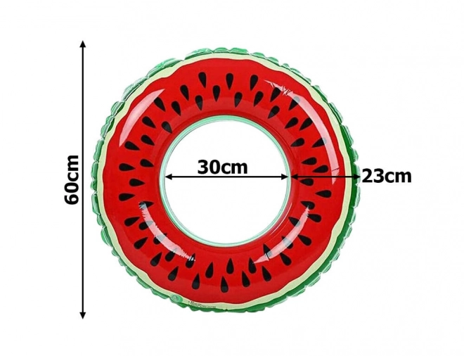 Watermelon Inflatable Pool Ring 70 cm