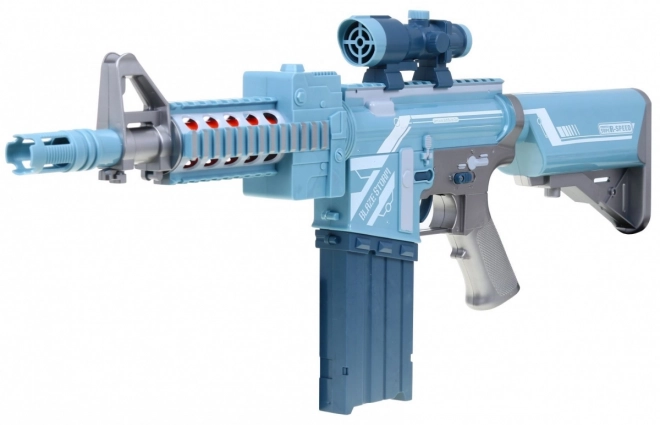 Fusil pour enfants argenté 6+ Blaze Storm 20 balles en mousse longues + viseur