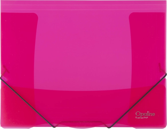 Map met elastiek Opaline rood A4