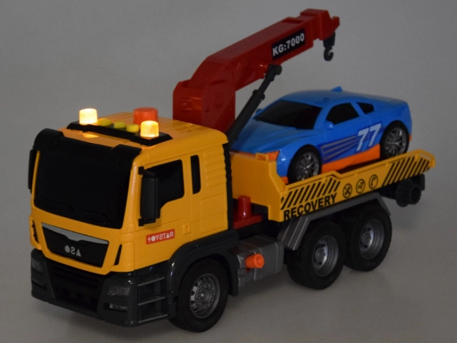 Jouet voiture avec dépanneuse avec lumière et son SUPER mobile grue HDS