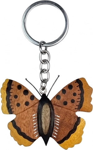 Porte-clés en bois papillon grand — 2KIDS TOYS