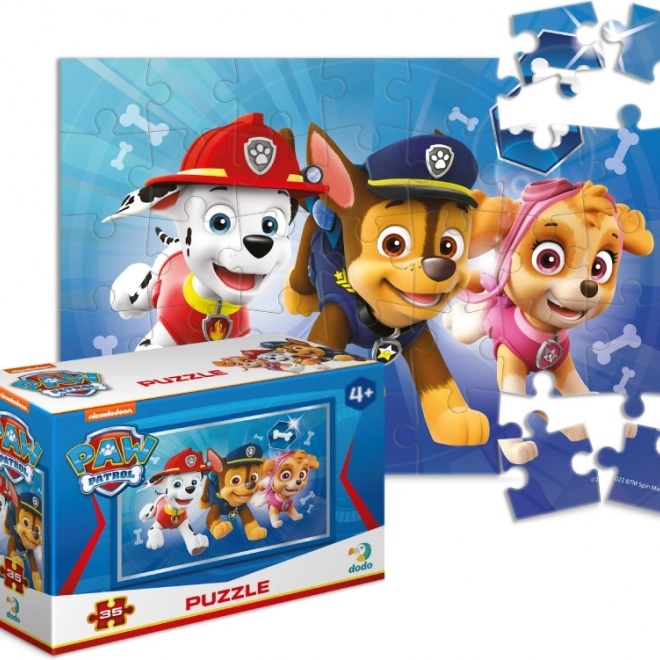 Puzzel Paw Patrol: Sterk Trio 35 stukjes