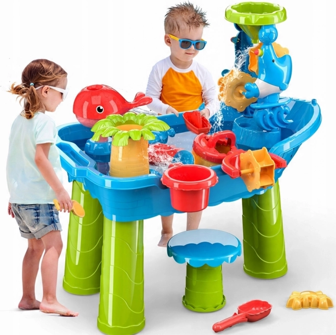 Woopie Tafel voor waterspelletjes Piratenschip met Stoeltje