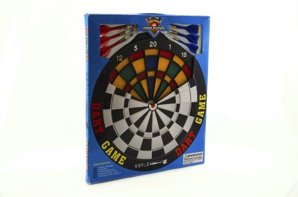 Plastic dartbord met darts