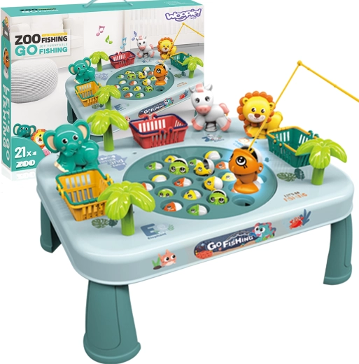 Woopie jeu d’adresse Pêche aux poissons – table interactive verte