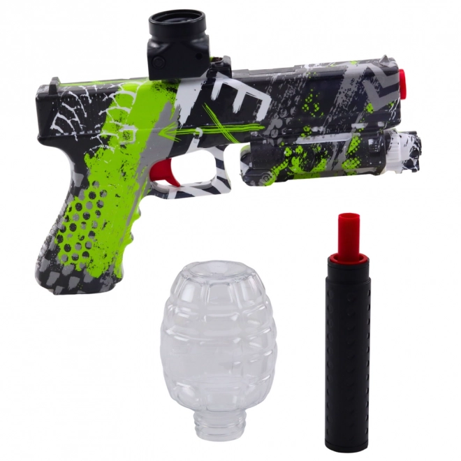 Pistolet à billes en gel et fléchettes en mousse 2 en 1