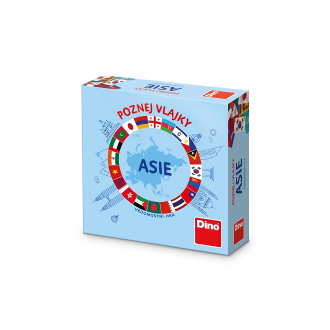 Dino Travel Game Recognize Asian Flags