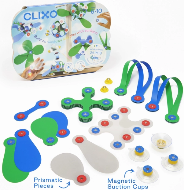 Clixo Grip et Stick, ensemble avec éléments prismatiques