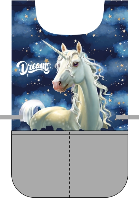 Malschürze-Poncho Unicorn für den Kunstunterricht