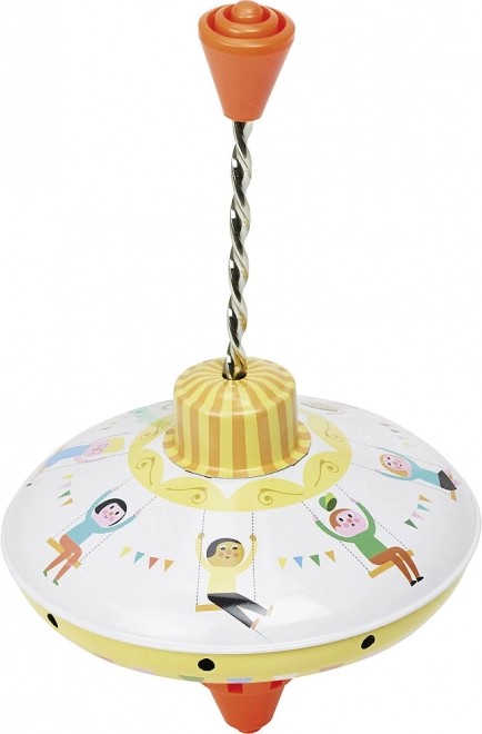 Metal spinning top small VILAC – white