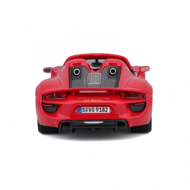 Modèle Bburago Porsche 918 Spyder rouge 1:24