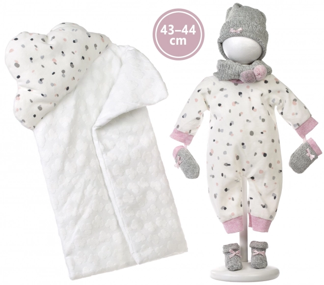 Llorens M843-36 kleertjes voor baby pop NEW BORN maat 43-44 cm
