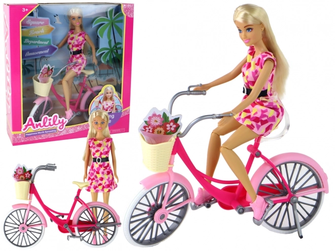 Anlily Pop Fiets Set Roze