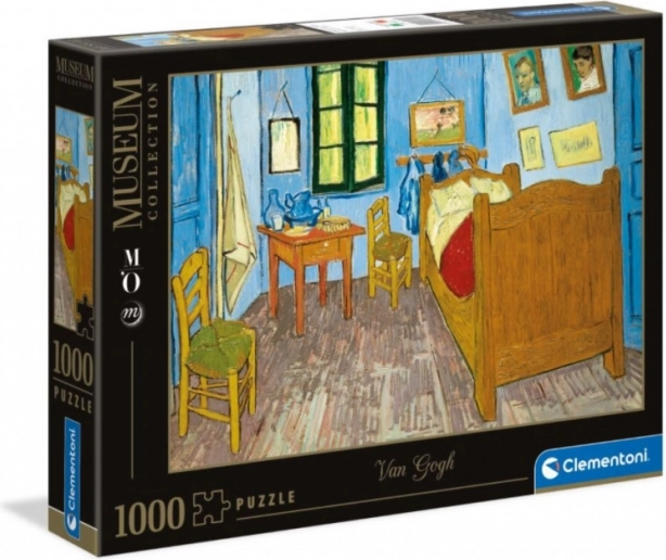 Puzzle 1000 Teile Museum – Das Schlafzimmer in Arles von Vincent van Gogh (Clementoni)