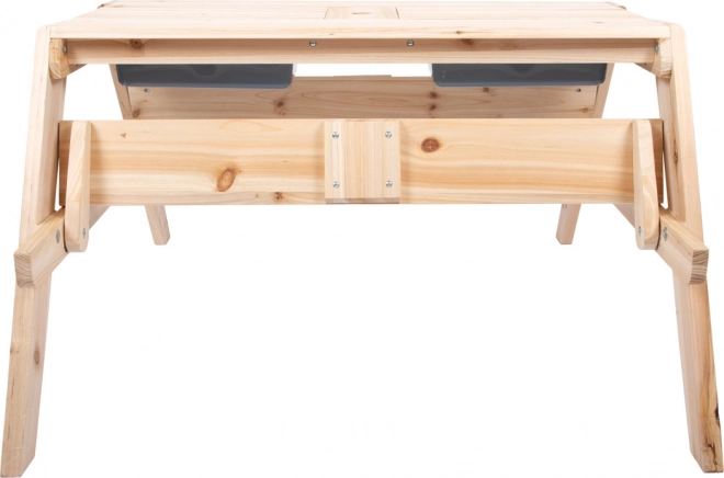 Kindertisch aus Holz 2 in 1 mit Wannen