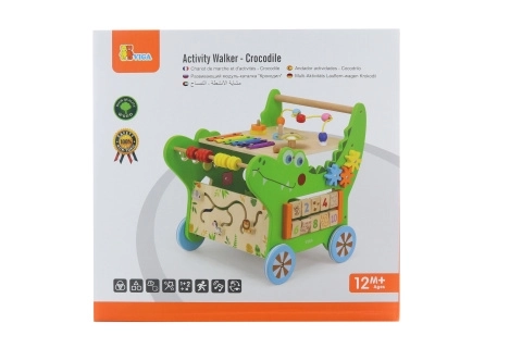 Chariot de marche en bois crocodile 12-en-1 VIGA
