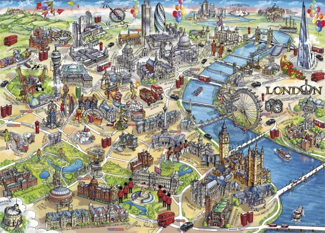 Puzzel Londense bezienswaardigheden 1000 stukjes