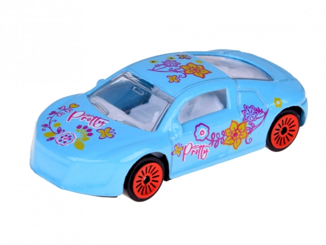 Ensemble de petites voitures en métal pour filles