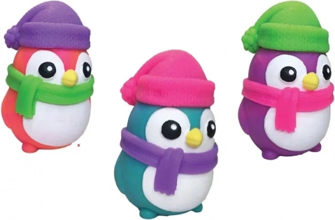 schylling needoh knijpbare pinguïn die in het donker gloeit
