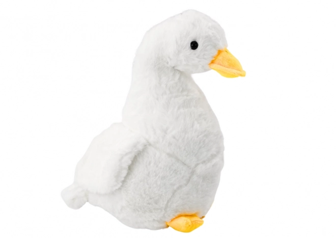 Witte pluchen gans knuffel 30 cm