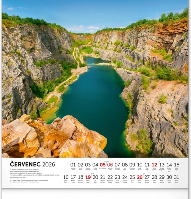 Calendrier mural Royaume des eaux 2026
