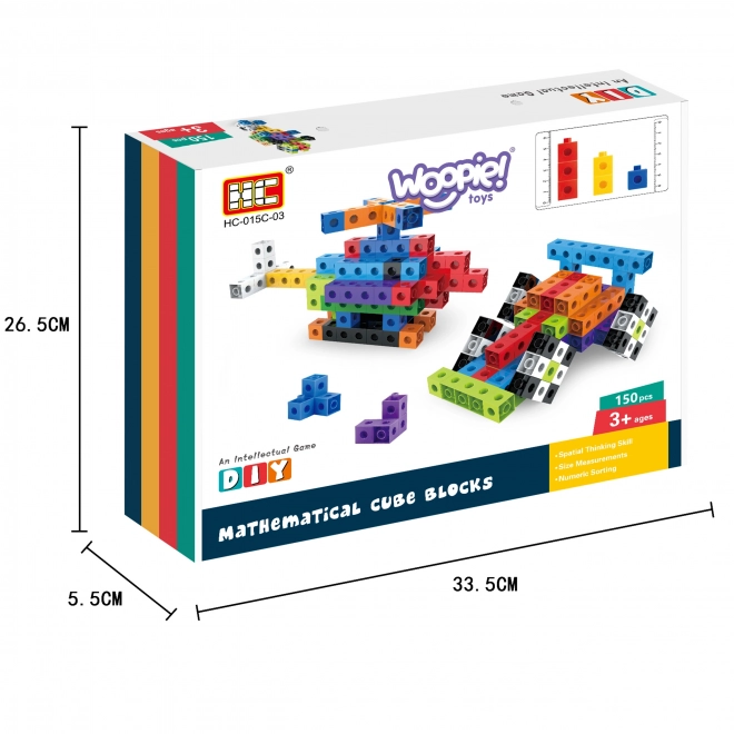 Woopie Construction Set 3D Blocks 150 Pieces