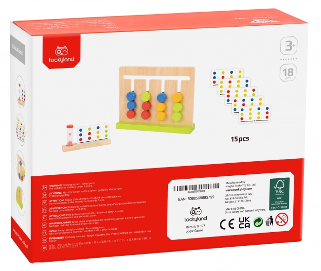 Logisch spel met gekleurde elementen TOOKY TOY