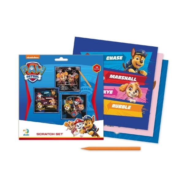Scratch Pictures Paw Patrol colorful 3pcs