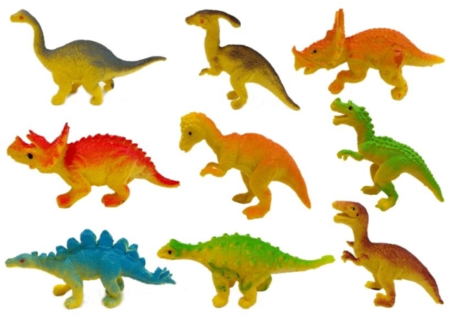 Rijke set met dinosaurussen en autootjes