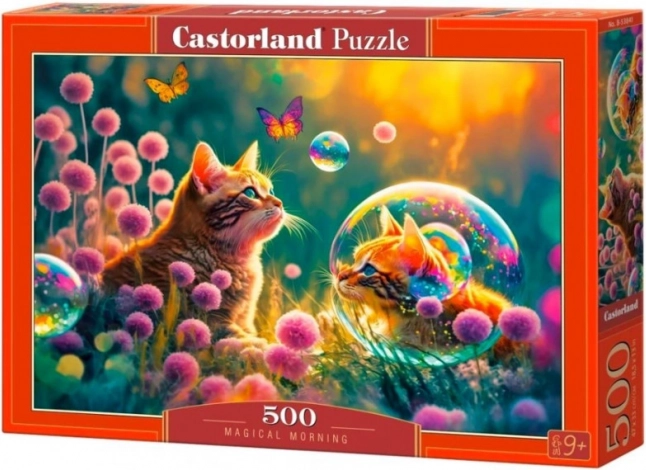 Puzzle 500 Pieces Magical Morning with Cats