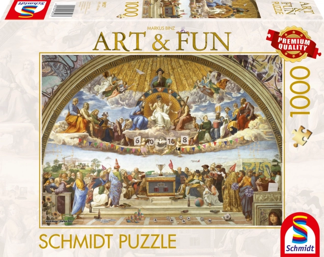 Puzzel Schmidt Art&Fun Discutie over het Altaar Sacrament 1000 stukjes