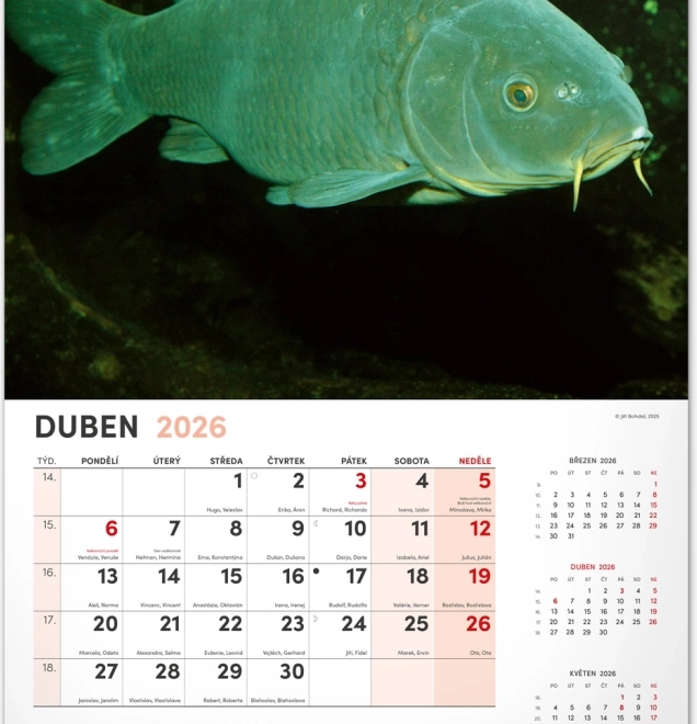 Wandkalender Visserij 2026
