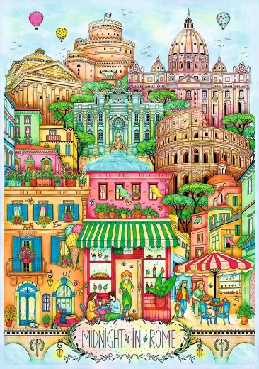 Trefl puzzel Middernacht in Rome 1000 stukjes