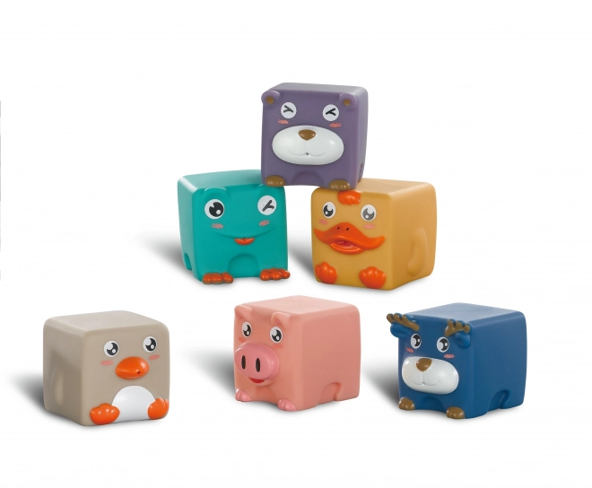 WOOPIE sensorische Kinderwürfel und Tierpuzzle 12 Stück