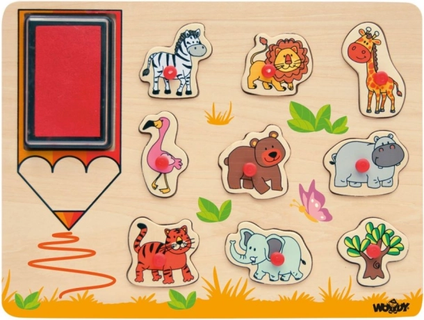 2-in-1 Stamps & Puzzle – Safari