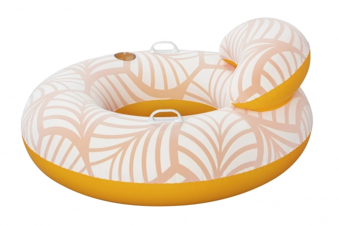 Zwemring met rugleuning 1,18 m oranje