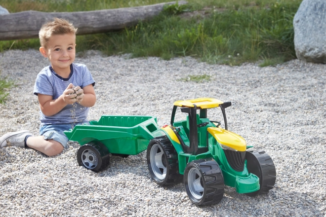 Lena Tractor zonder lepel en graafmachine met aanhanger