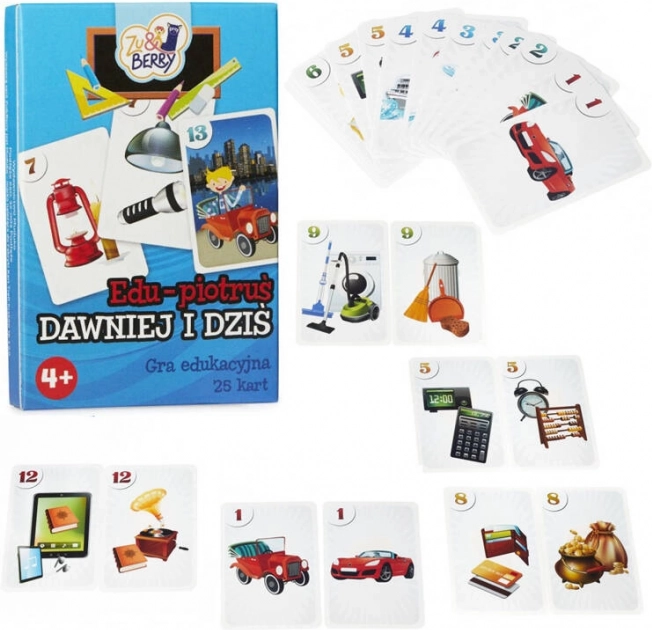 Muduko cartes morpion autrefois et aujourd’hui – jeu éducatif 25 cartes