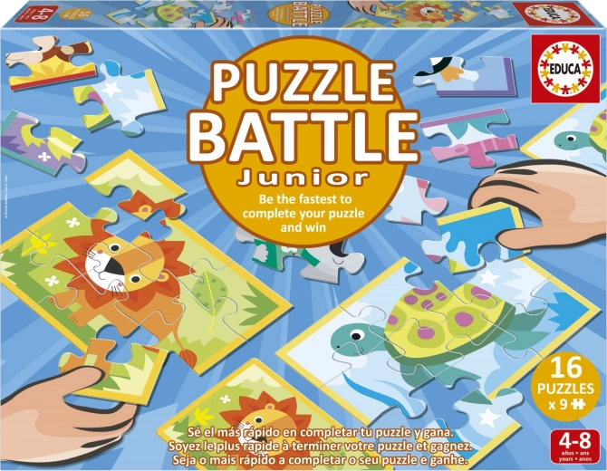 Educa puzzle bataille Animaux 16×9 pièces