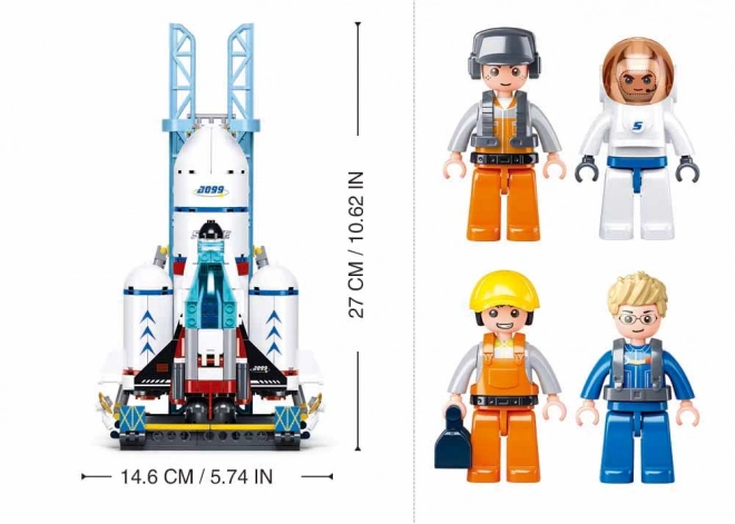 Sluban Space M38-B1199 Space Shuttle Startcentrum