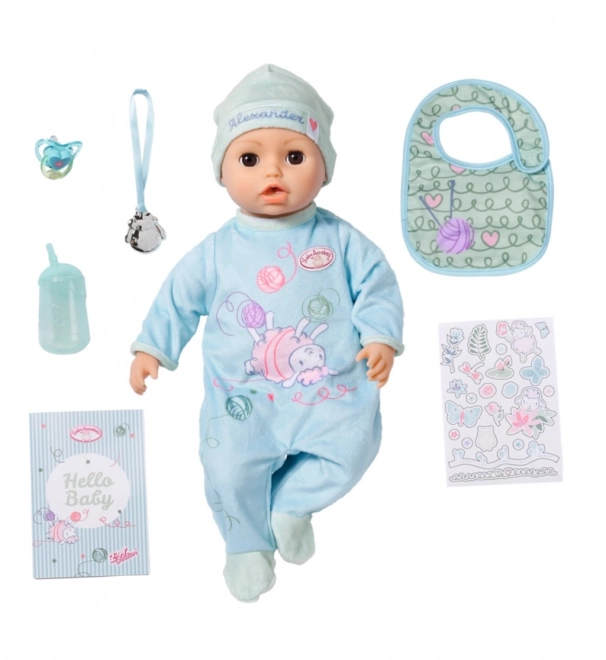 Baby Annabell Interactieve Alexander, 43 cm