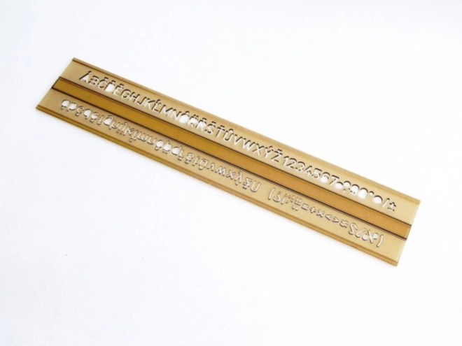 KOH-I-NOOR lettersjabloon 5 mm voor vulpotlood