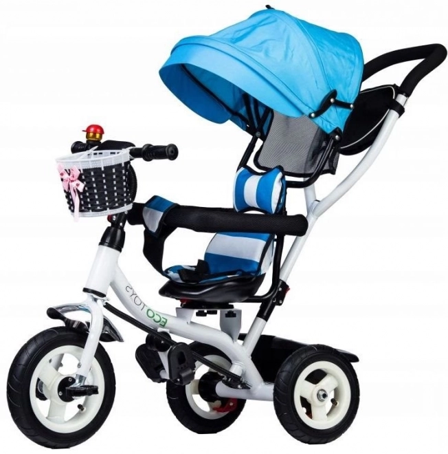 Driewieler met draaibare kap en duurzame rubberen wielen ECOTOYS