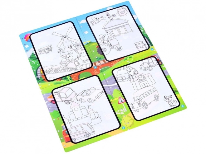 Creatieve waterkleurplaat voor kinderen – A