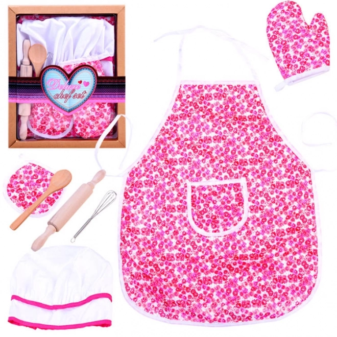 Kinderkochset mit Blumenmuster
