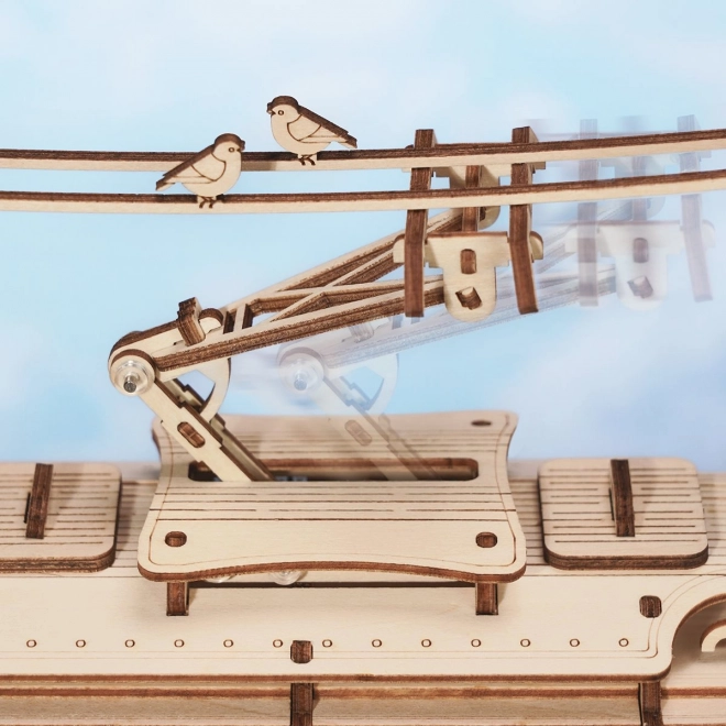 RoboTime 3D houten mechanische puzzel Tram